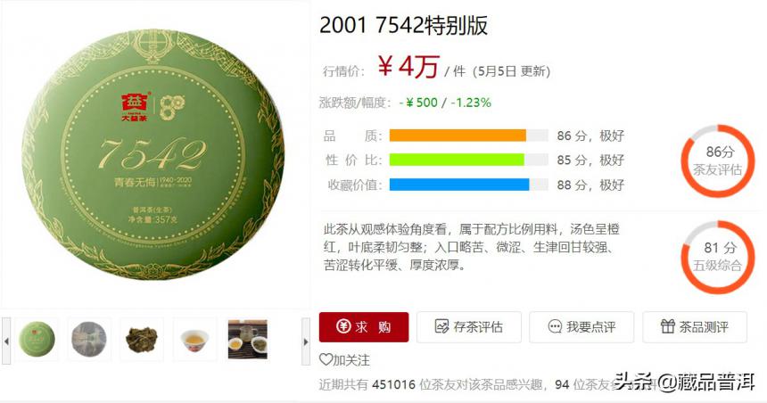 大益7542系列热门榜：88青饼、01简体云之后，还有哪些茶值得收藏